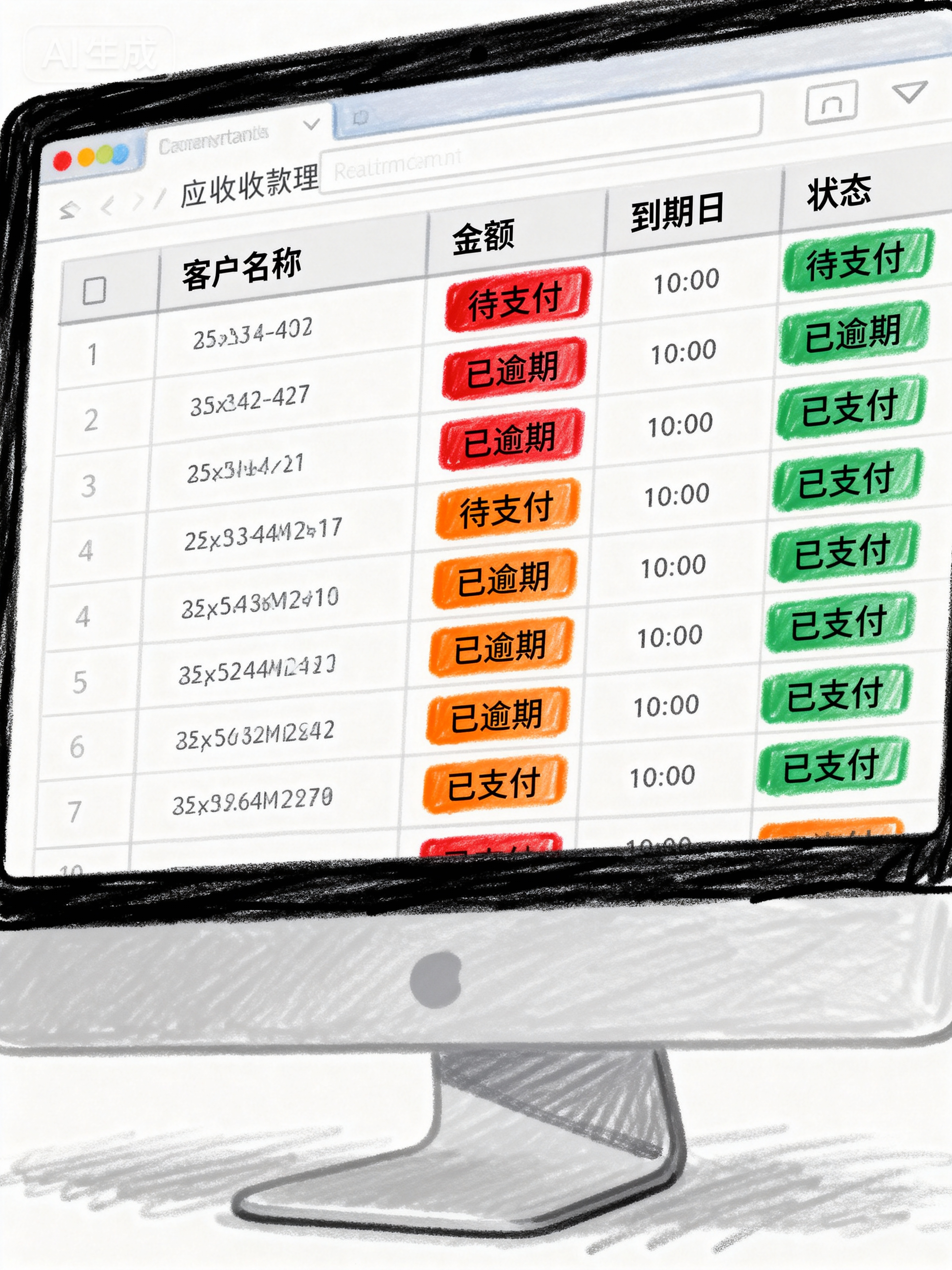 整洁的账单列表