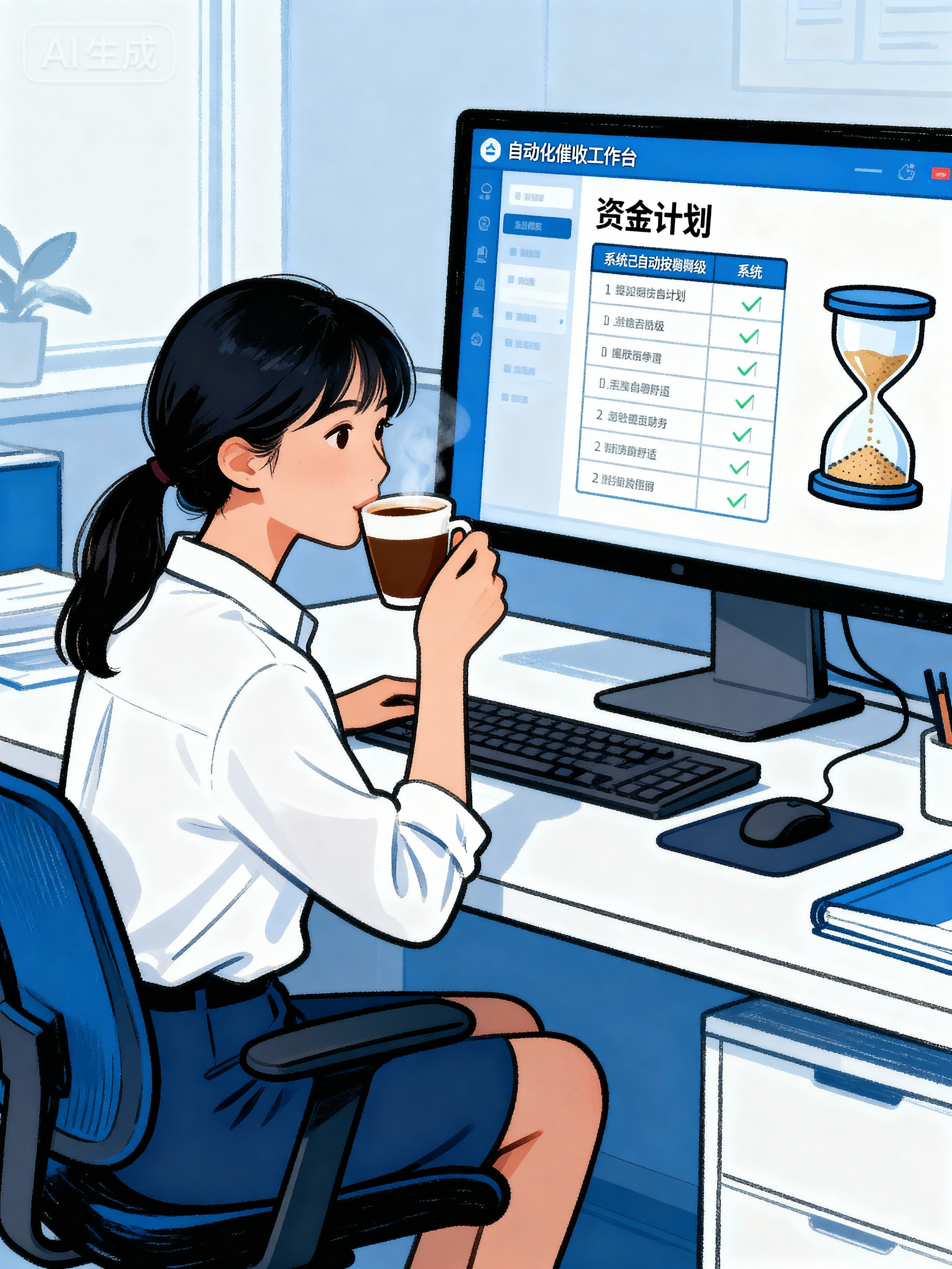 高效工作的财务人员